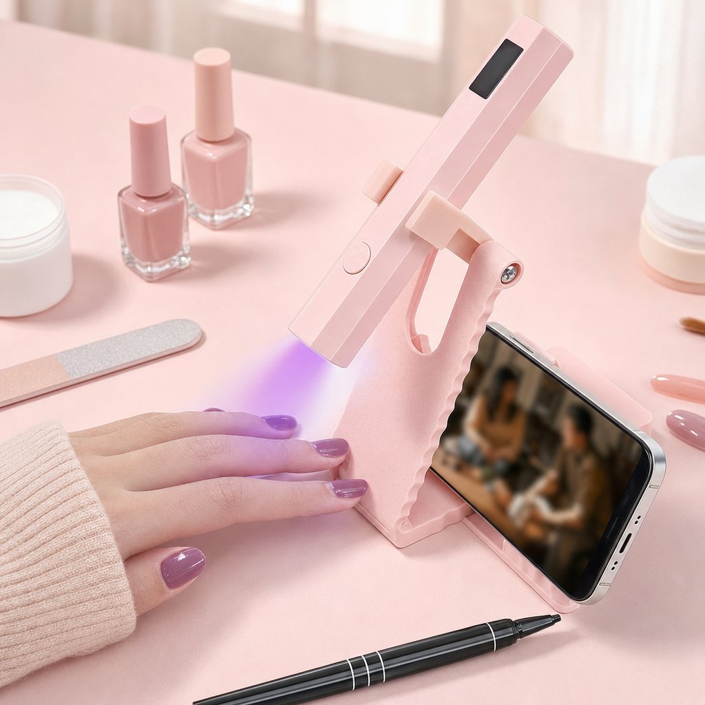 Curing nails under the Glossup lamp